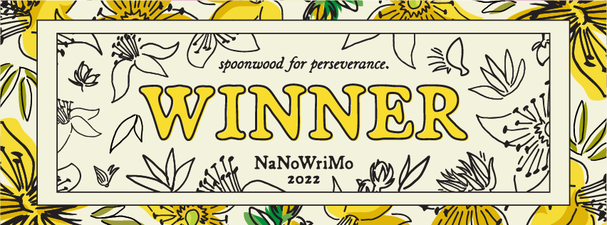 NaNoWriMo winner Facebook banner